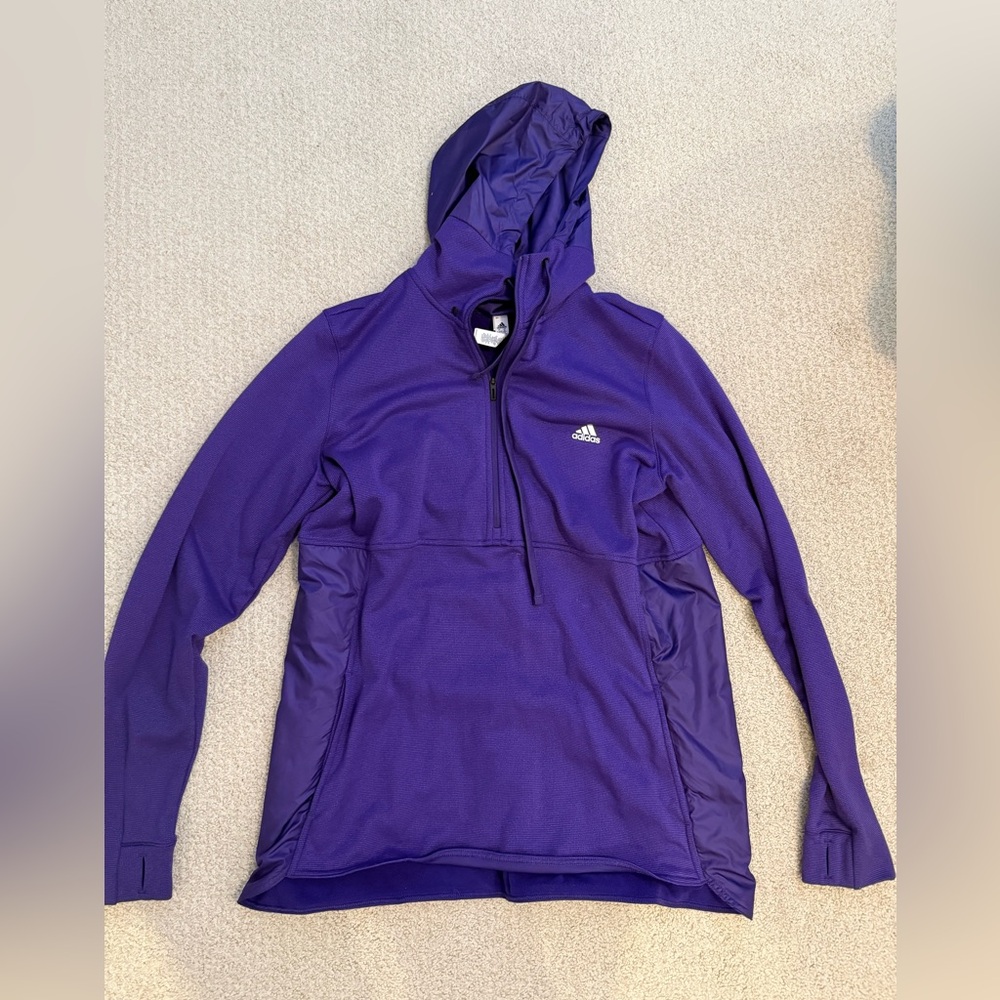 Adidas Vibrant Purple Pullover jacket